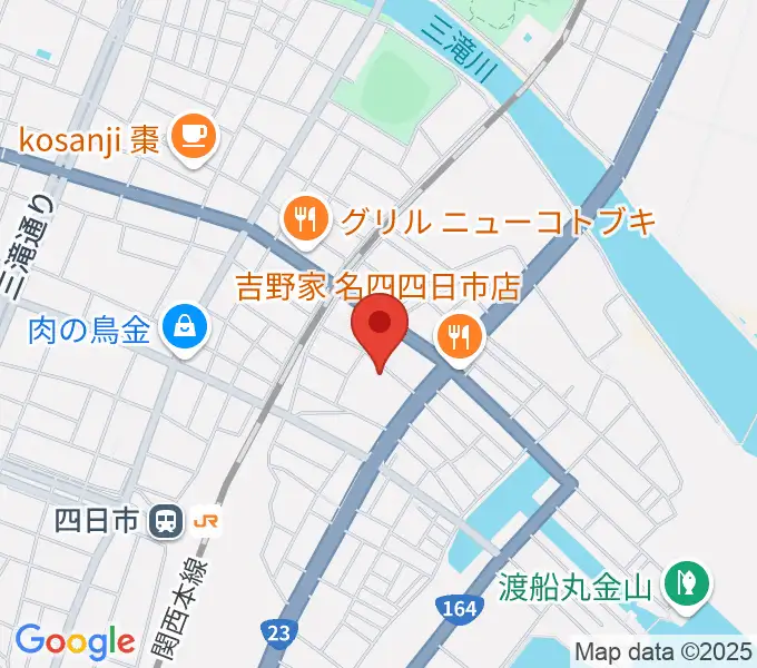四日市市なやプラザの地図