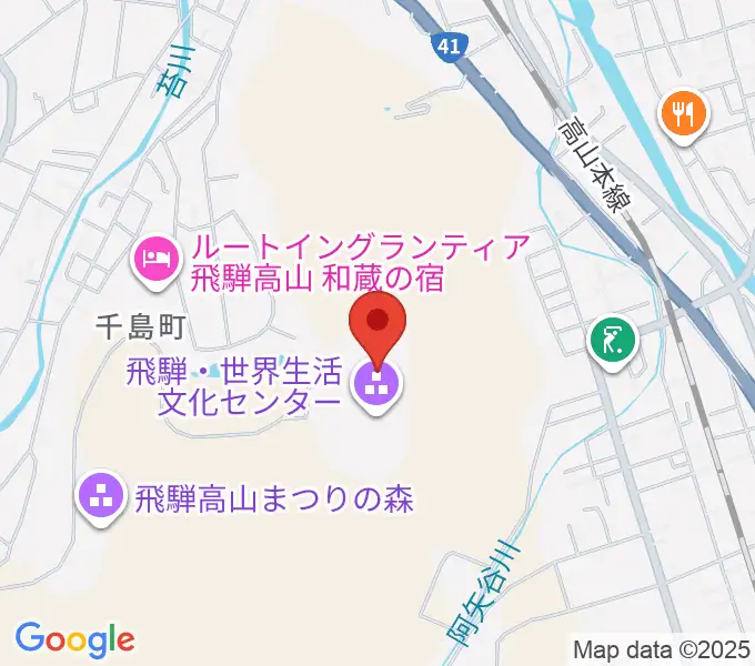 飛騨・世界生活文化センター ミニシアターの地図