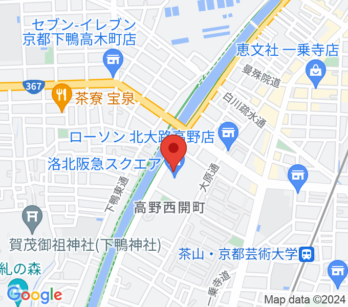 HMV洛北阪急スクエアの場所