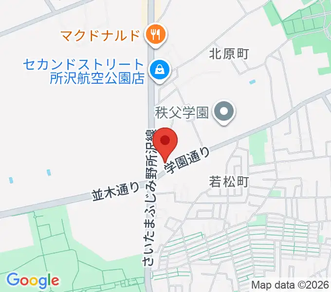ピアノ教室Carolの地図