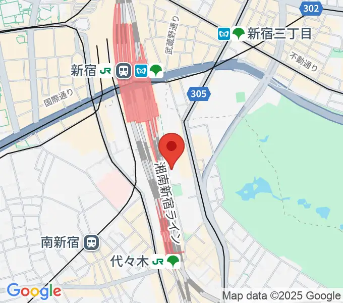 紀伊國屋サザンシアターTAKASHIMAYAの地図
