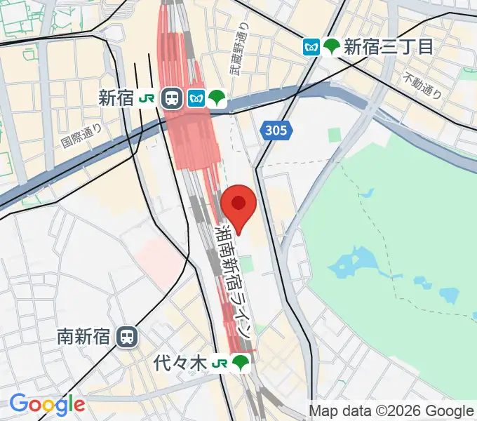 紀伊國屋サザンシアターTAKASHIMAYAの地図