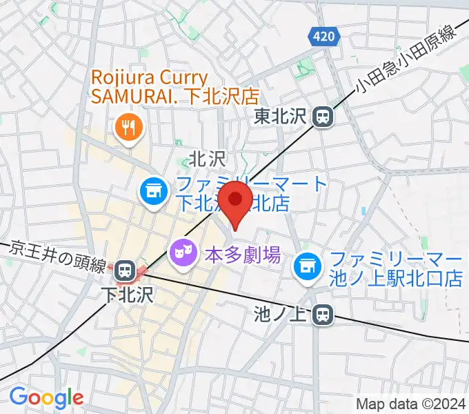 ザ・スズナリの地図