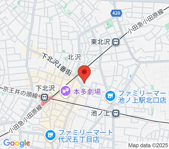 ザ・スズナリの地図