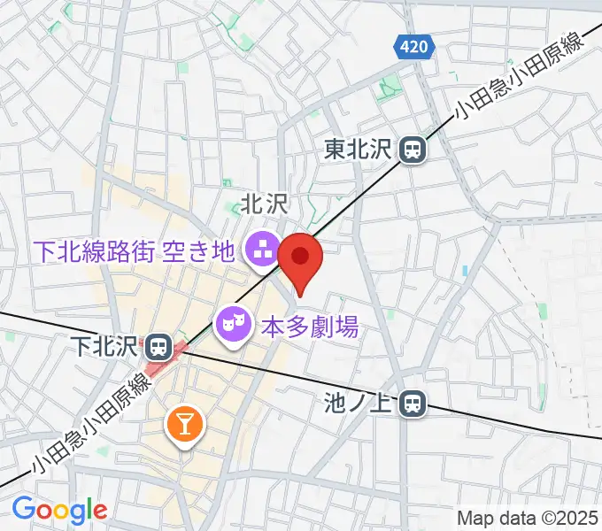 ザ・スズナリの地図