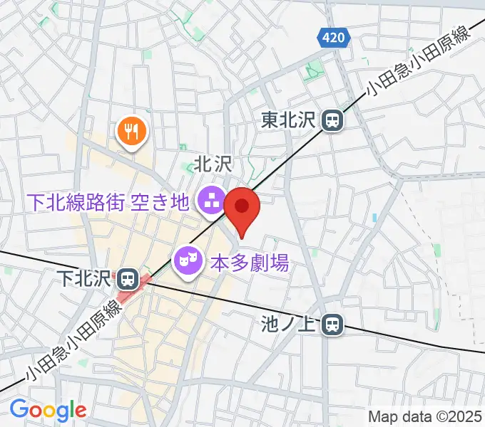 ザ・スズナリの地図