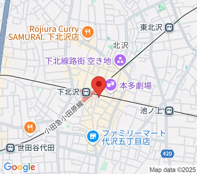 駅前劇場の地図