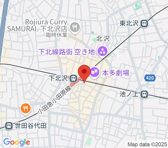 駅前劇場の地図