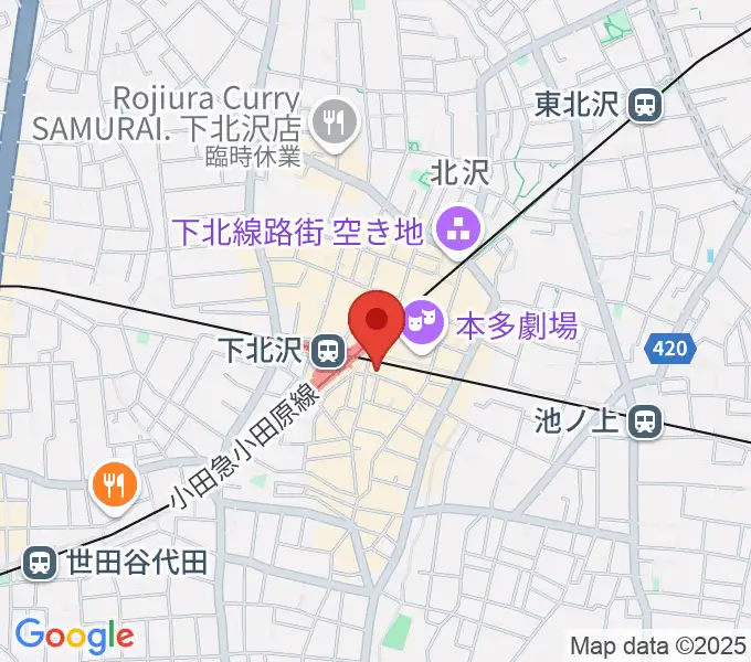 駅前劇場の地図