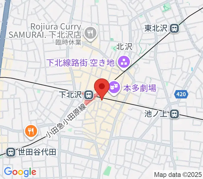 駅前劇場の地図