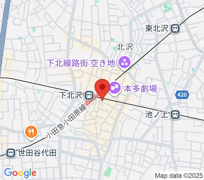 駅前劇場の地図