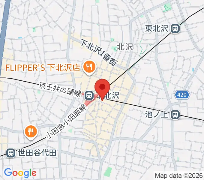 駅前劇場の地図