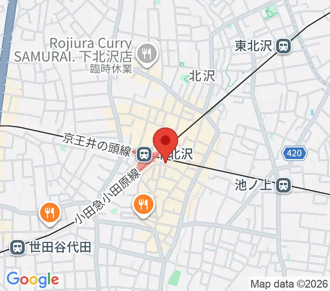 駅前劇場の地図