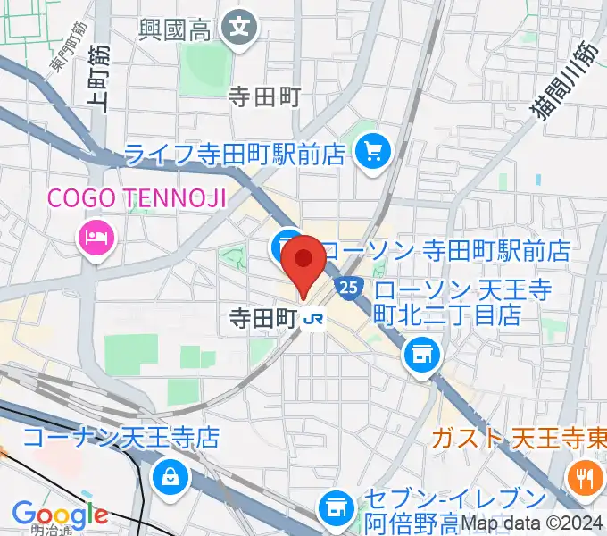 寺田町Fireloopの地図