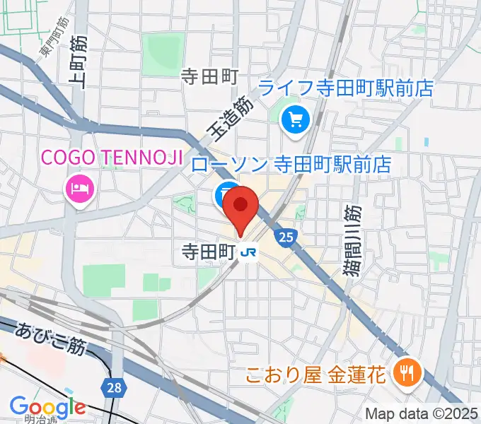 寺田町Fireloopの地図
