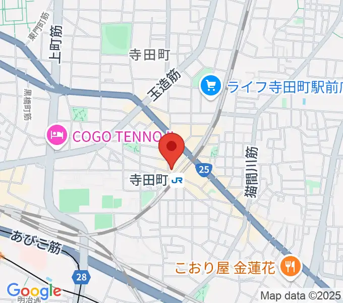 寺田町Fireloopの地図
