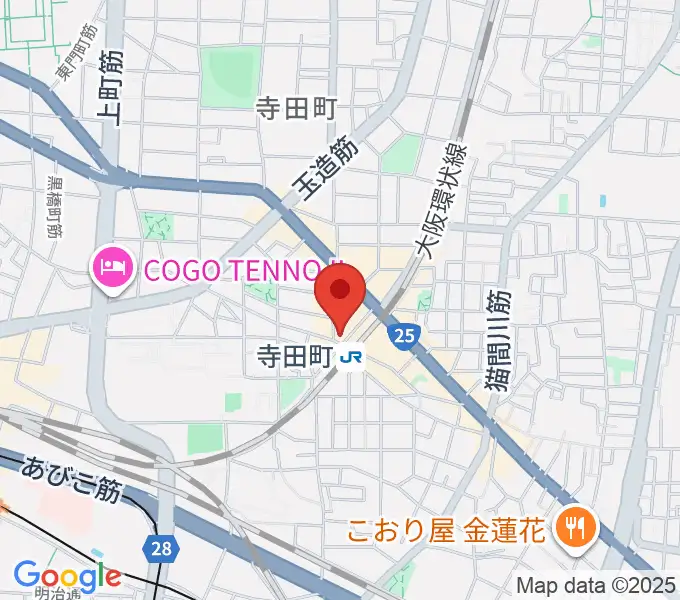 寺田町Fireloopの地図