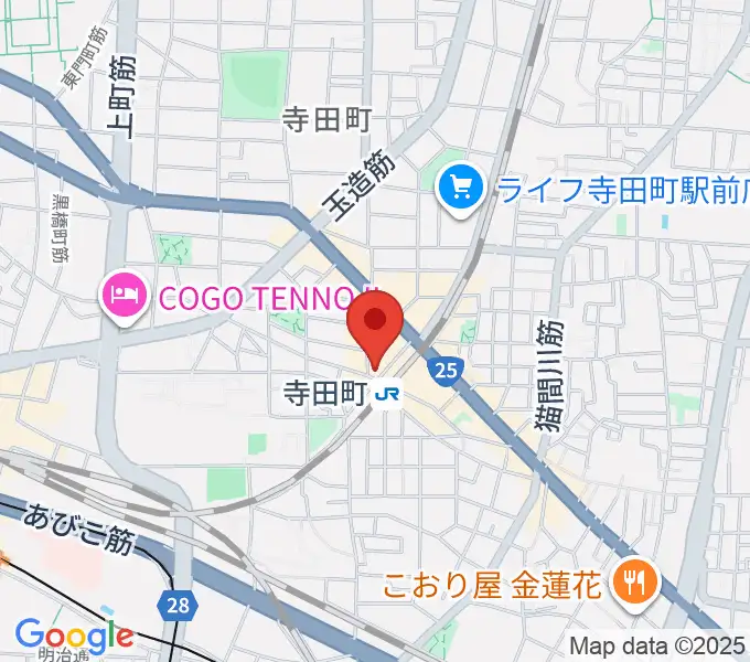 寺田町Fireloopの地図