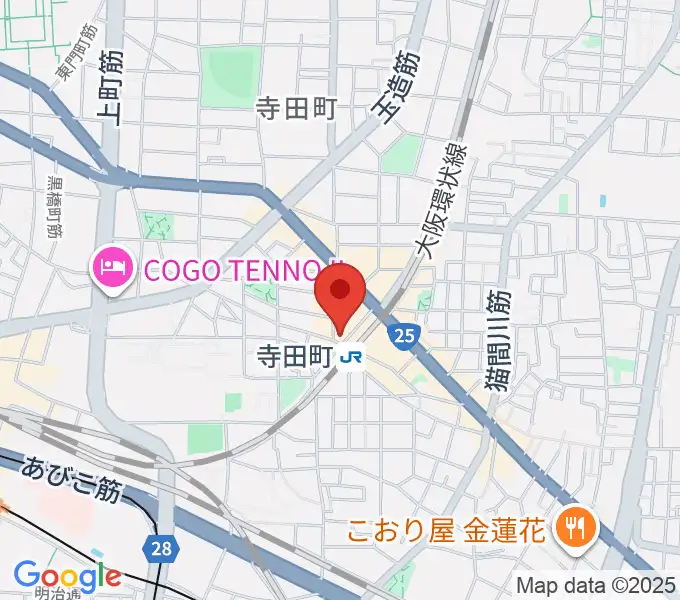 寺田町Fireloopの地図