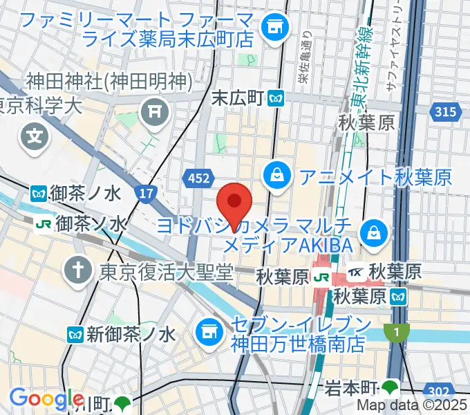 AKIBAカルチャーズ劇場の地図