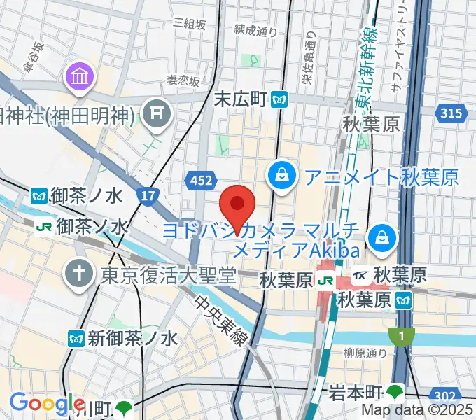 AKIBAカルチャーズ劇場の地図