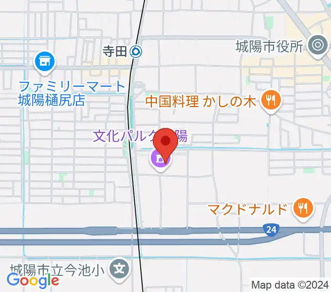 文化パルク城陽の地図