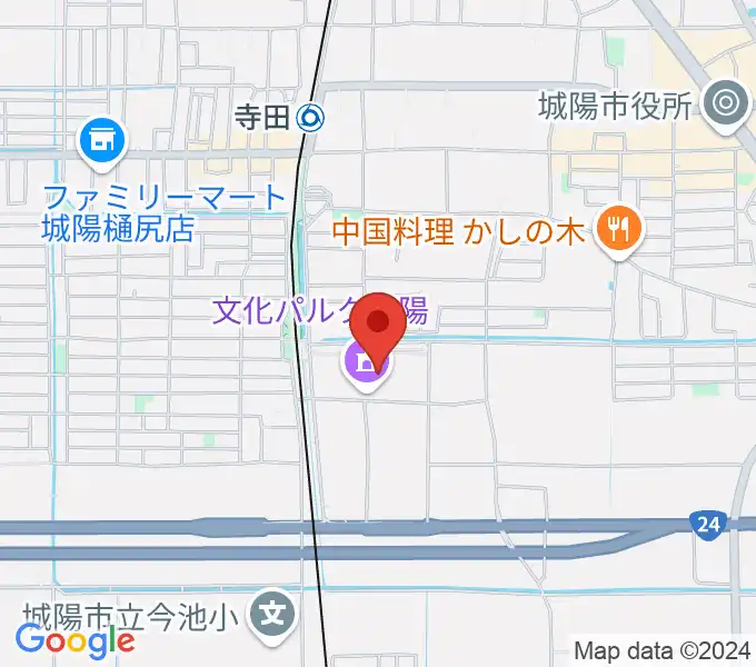 文化パルク城陽の地図