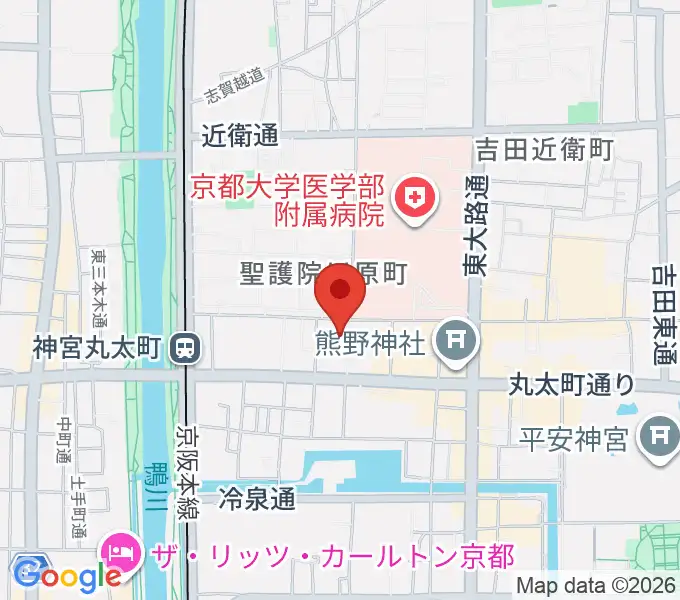 京都教育文化センターの地図