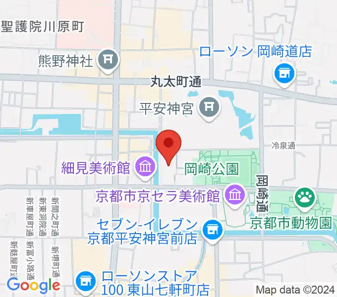 ロームシアター京都の地図