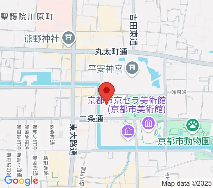 ロームシアター京都の地図