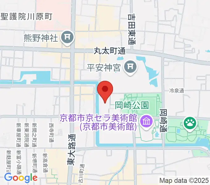 ロームシアター京都の地図