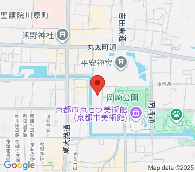 ロームシアター京都の地図