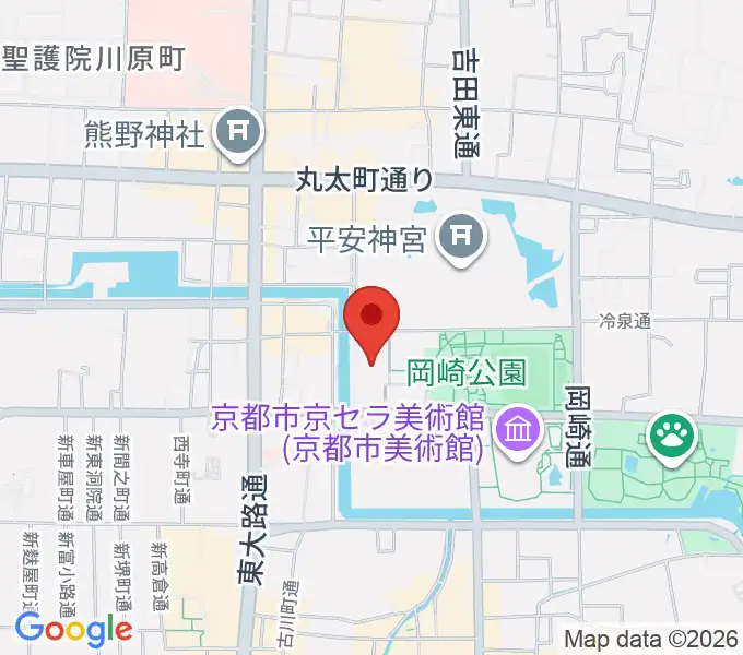 ロームシアター京都の地図