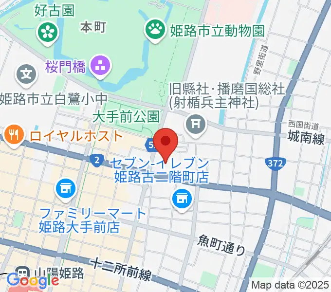 姫路市市民会館の地図