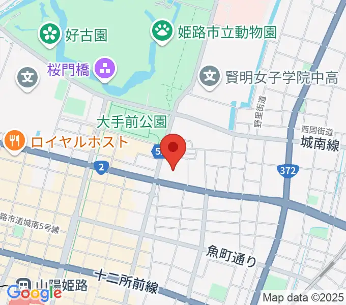 姫路市市民会館の地図
