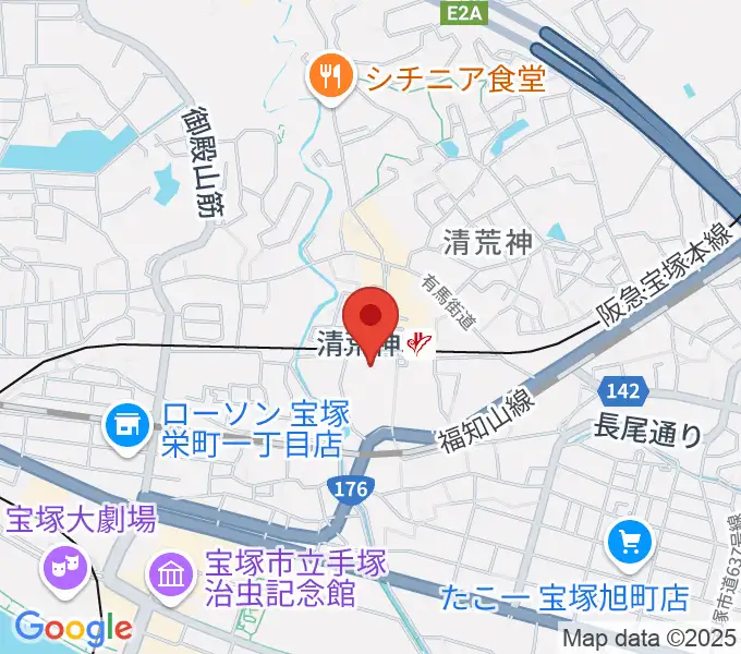 宝塚ベガ・ホールの地図