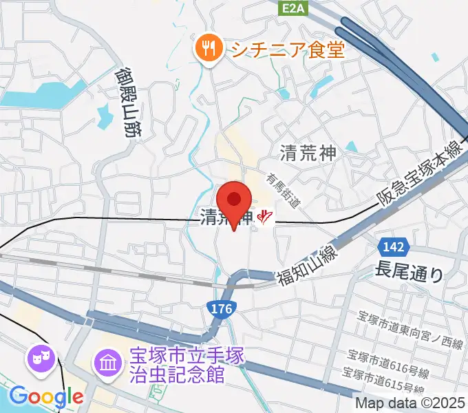 宝塚ベガ・ホールの地図