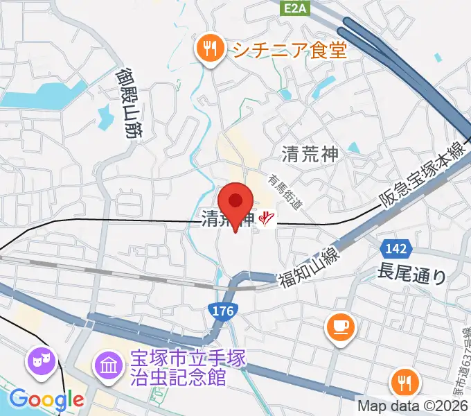 宝塚ベガ・ホールの地図