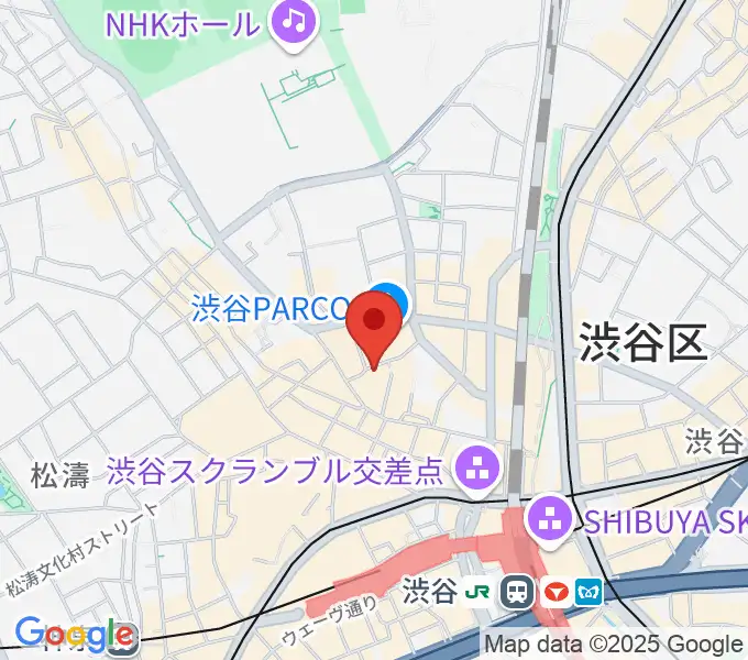 渋谷GARRETの地図