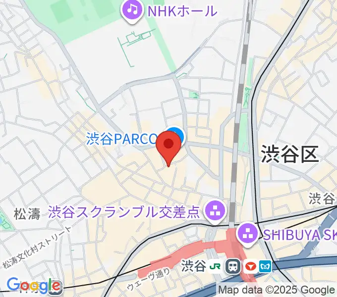 渋谷GARRETの地図