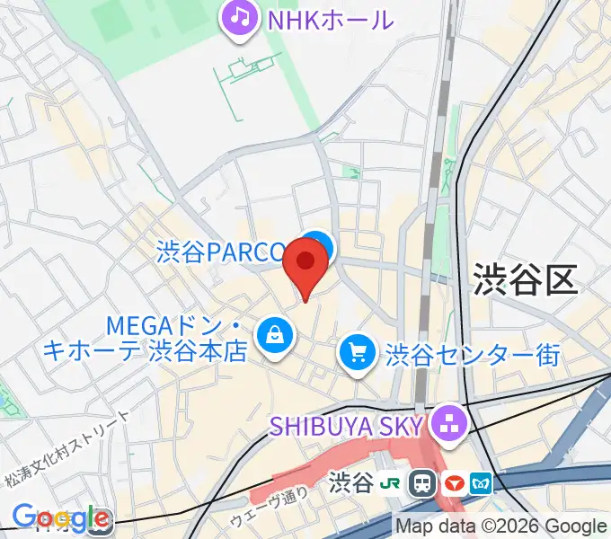 渋谷GARRETの地図