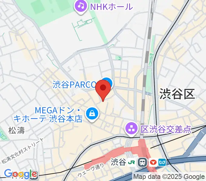 渋谷GARRETの地図