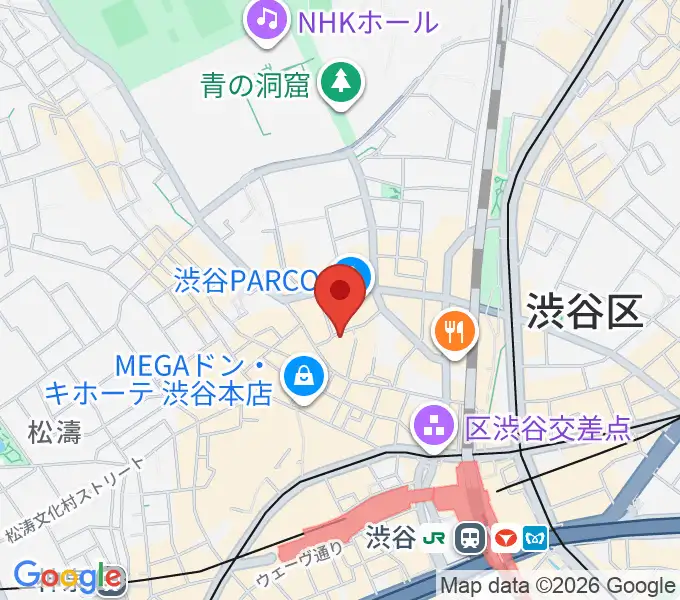 渋谷GARRETの地図
