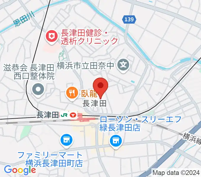 横浜市緑区民文化センター みどりアートパークの地図