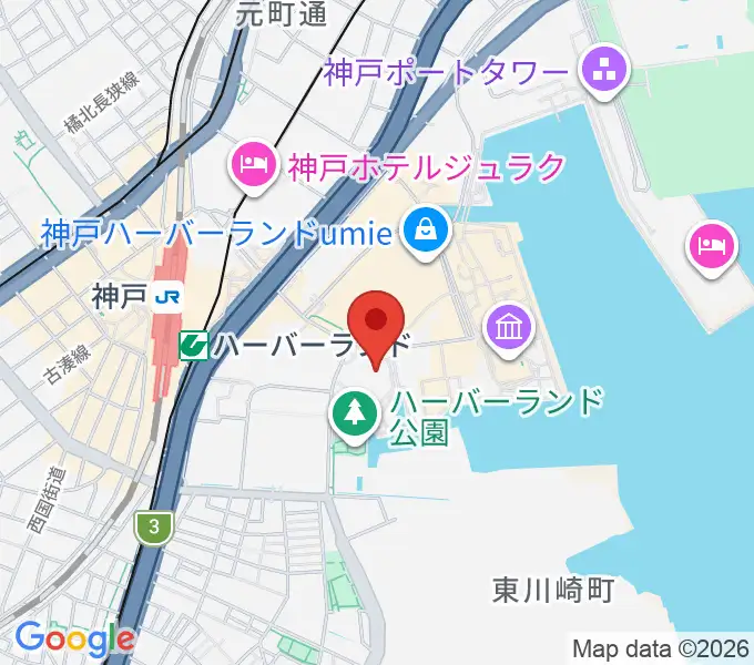神戸モズライトカフェの地図