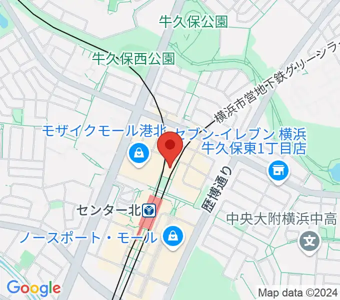 横浜YTJホールの地図