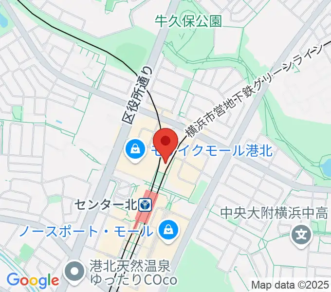 横浜YTJホールの地図