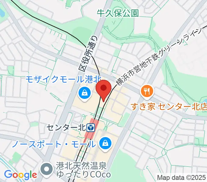 横浜YTJホールの地図