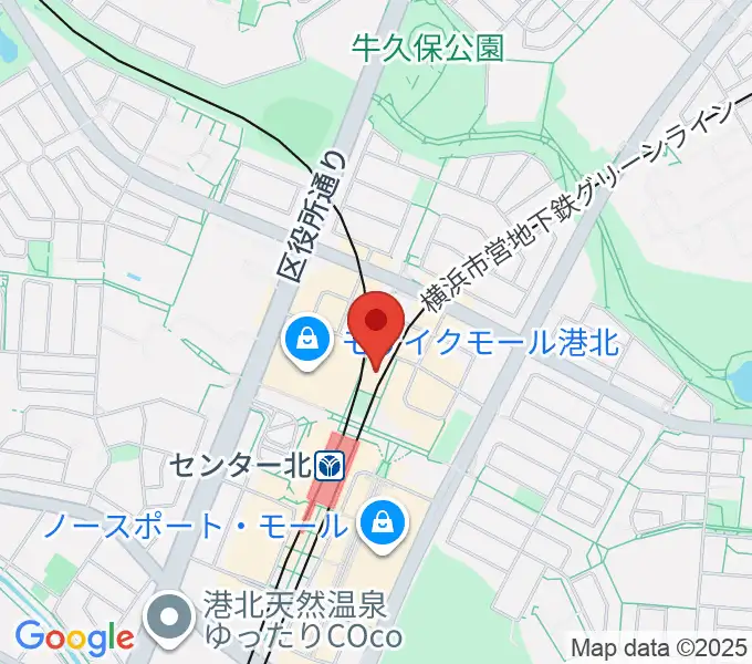 横浜YTJホールの地図