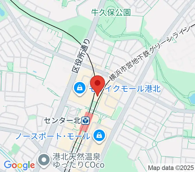 横浜YTJホールの地図